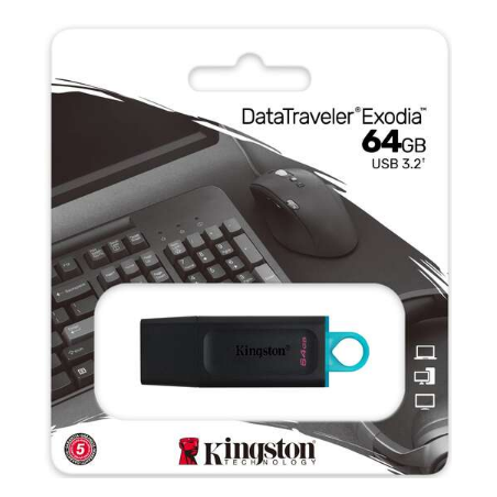 Pen Kingston 64GB Data Traveler Exodia USB 3.2