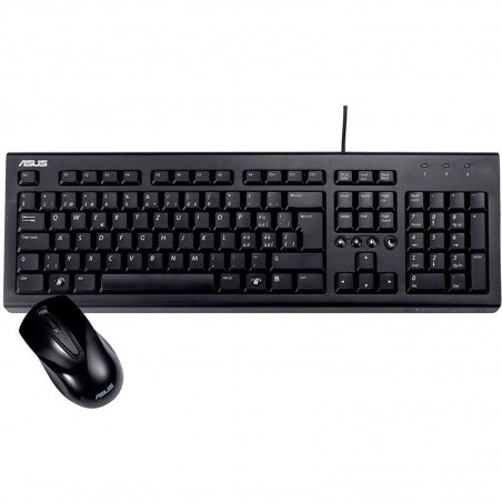 Teclado + Rato Asus U2000 C/ Fios USB Preto