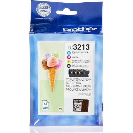Tinteiro Brother LC3213VAL (Pack 4 cores)