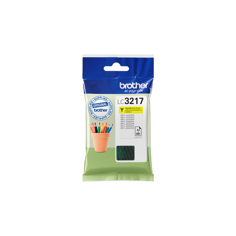 Tinteiro Brother LC3217Y Amarelo